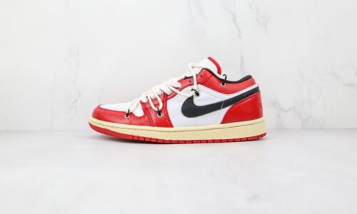 NIKE AJ1 Air Jordan 1 low Ow co branded white red