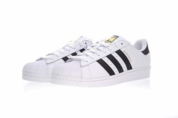 Adidas Superstar White Black Stripes