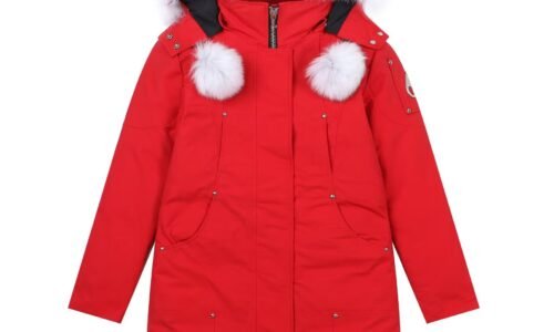 Moose Knuckles jacket Red And White