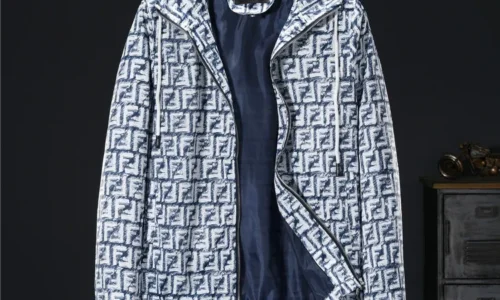 Fendi Jacket White Blue.